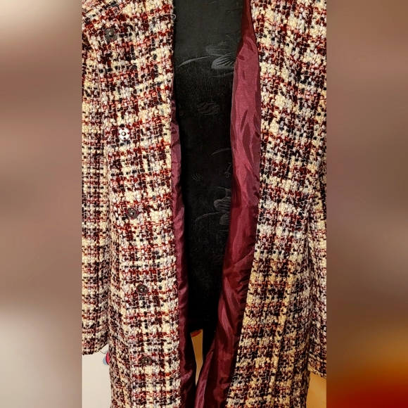 209 West | NWT Women's Multicolor Tweed Coat Size XL - Picture 3 of 6